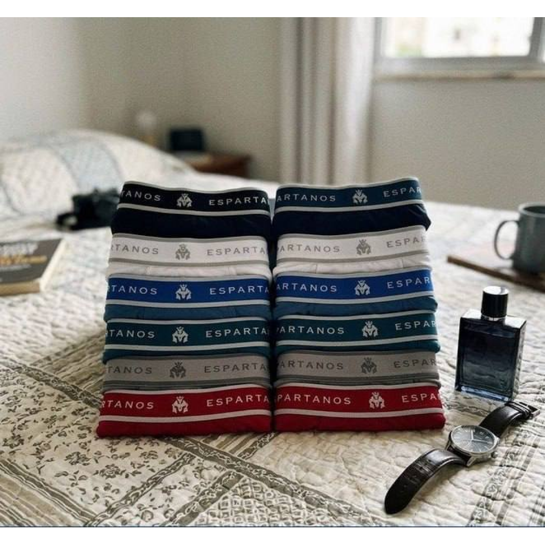 Kit Com 10 Cuecas Boxer Masculina Microfibra Original