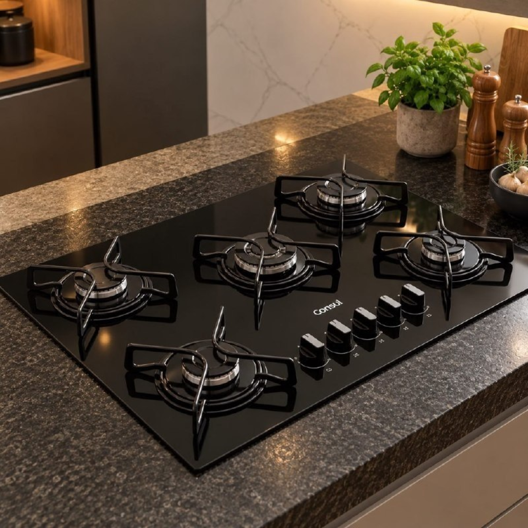 Cooktop Consul a Gás 5 Bocas CD075BE