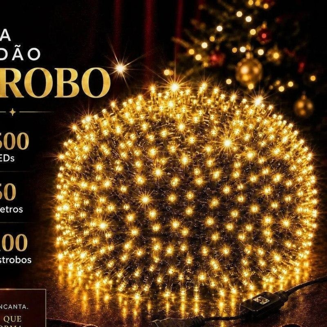 Strobo de Natal 500 LEDs Prova D'água Bivolt