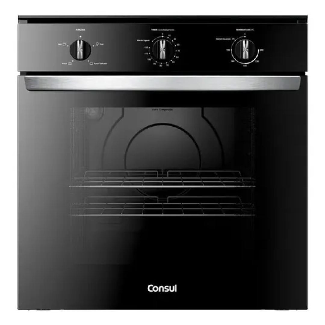 Forno Elã©trico Consul Cob84be Multifuncional 84l Preto 220v Preto