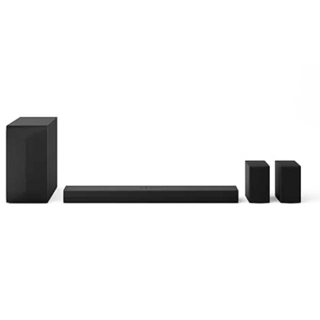 Home Theater Soundbar LG 440W RMS, 5.1 Canais, Bluetooth 5.3, Dolby Digital, Alto-Falantes Traseiros, AI Sound Pro, Wow Interface, Sem fios, Conexões Múltiplas - S60TR