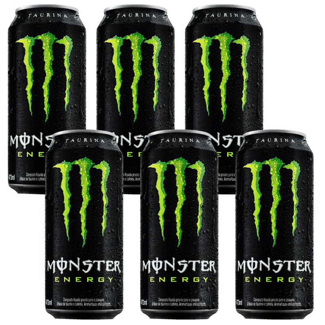 Kit Energético Monster 473ml - 6 Unidades