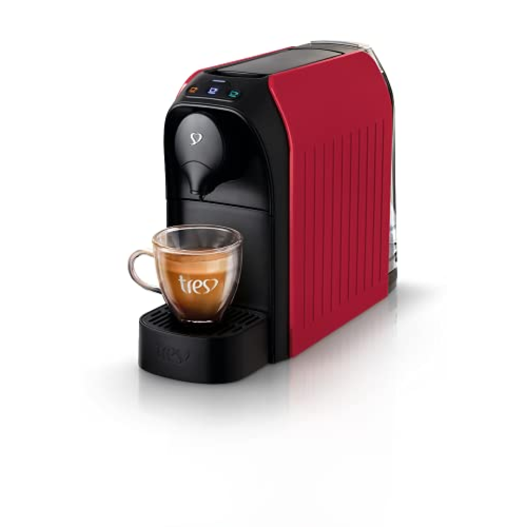 3 Corações TRES Cafeteira Espresso e Multibebida Passione Vermelha 220V
