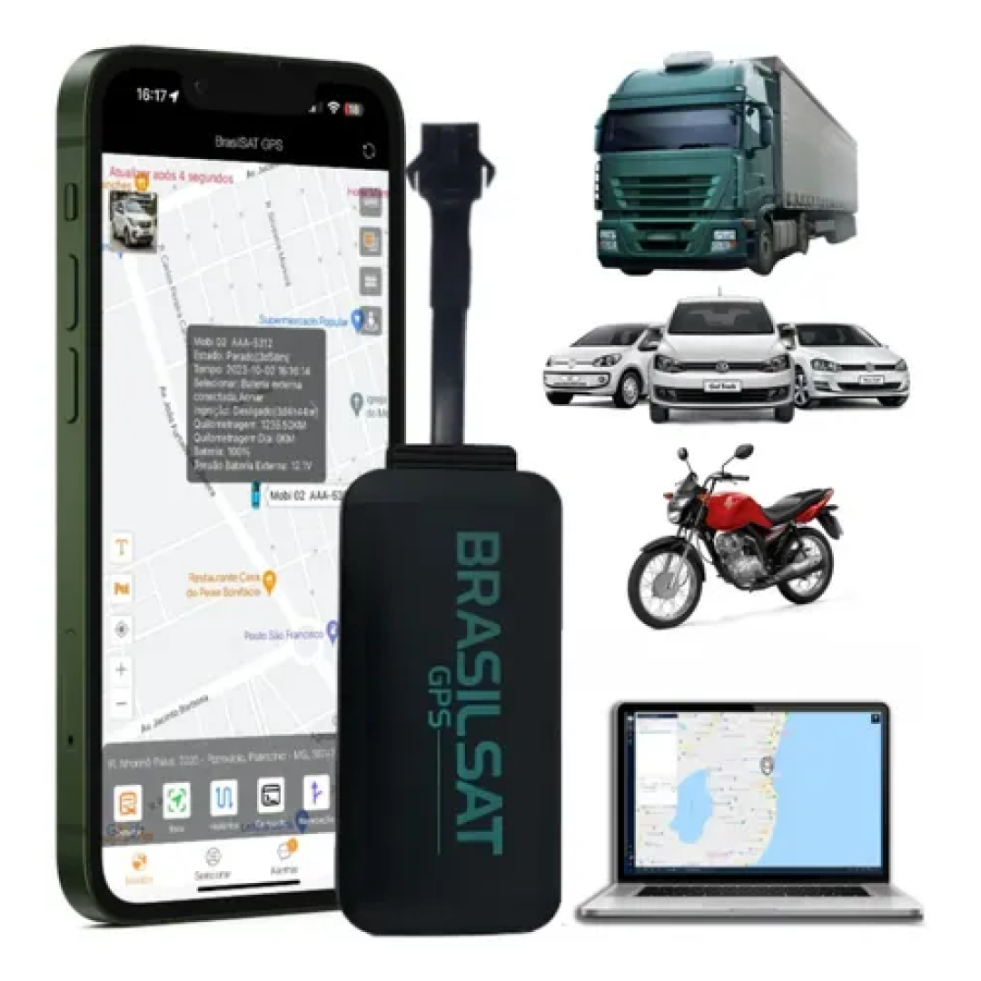 Rastreador GPS Veicular 4G com App em Tempo Real