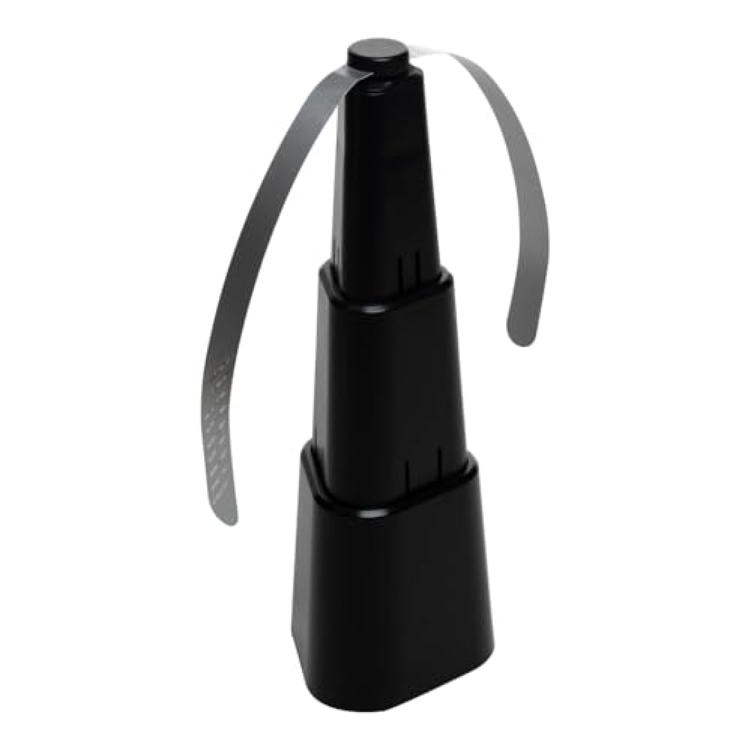 LYOR Ventilador Repelente de Mesa Retrátil de Plástico Preto 8cm x 8cm 26cm