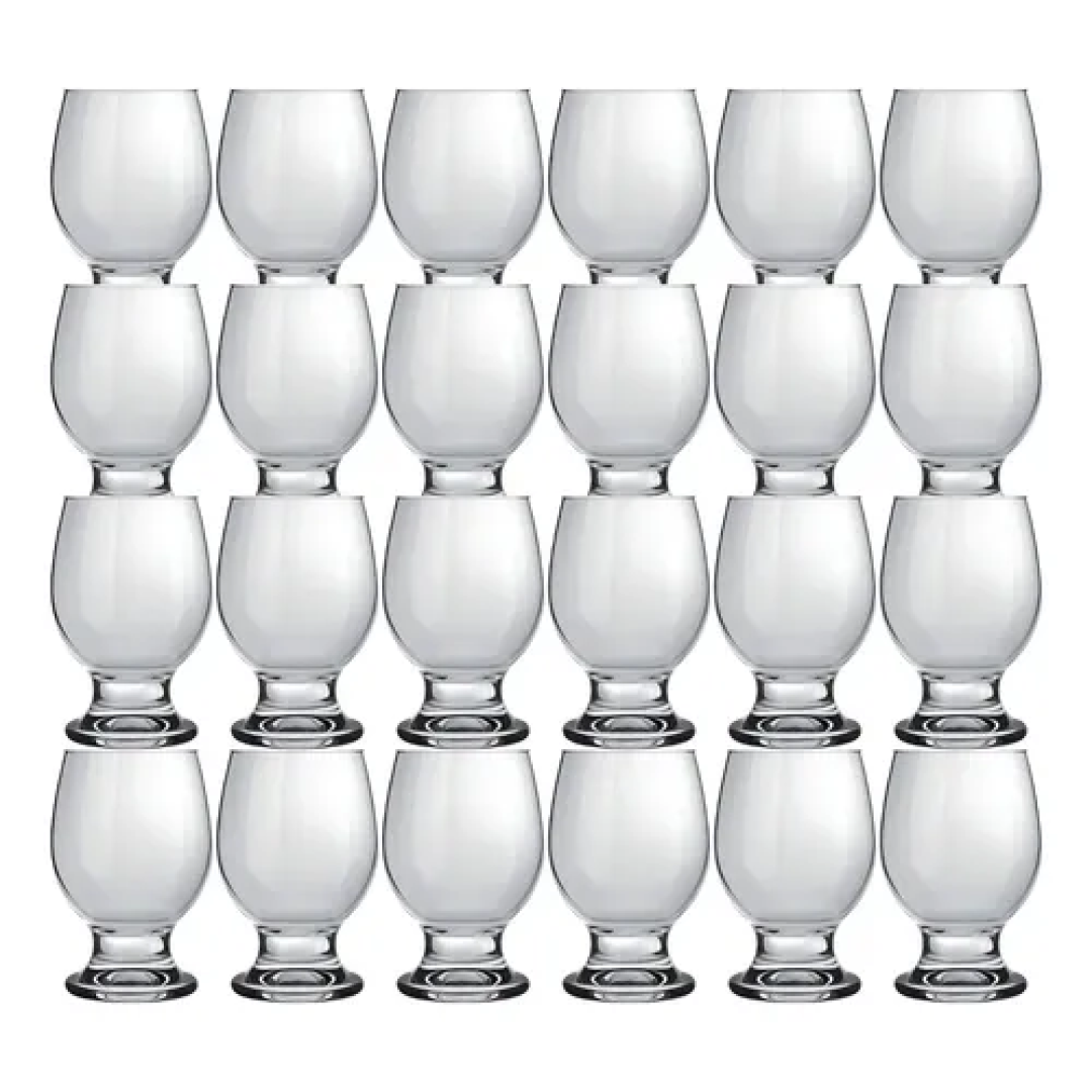 Kit com 24 Taças de Vidro Nadir 250ml