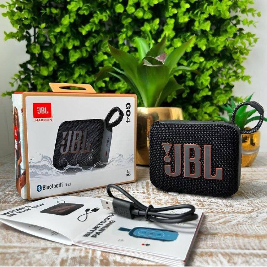 JBL, Caixa de Som, Go 4, Bluetooth, Portátil, Auracast, À Prova D'água e Poeira - Preta
