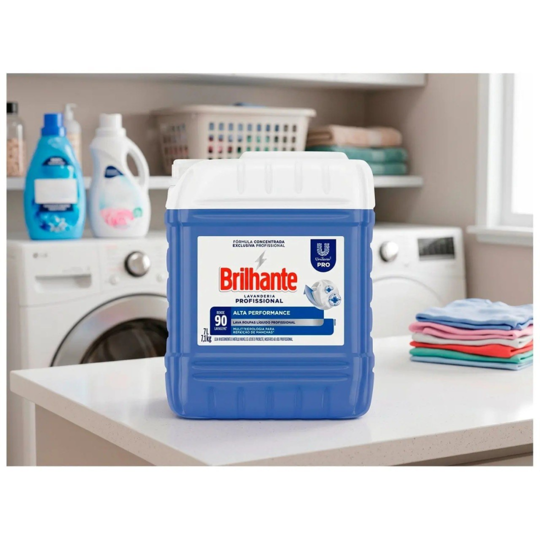 Sabão Líquido Brilhante Alta Performance Concentrado Profissional 7L