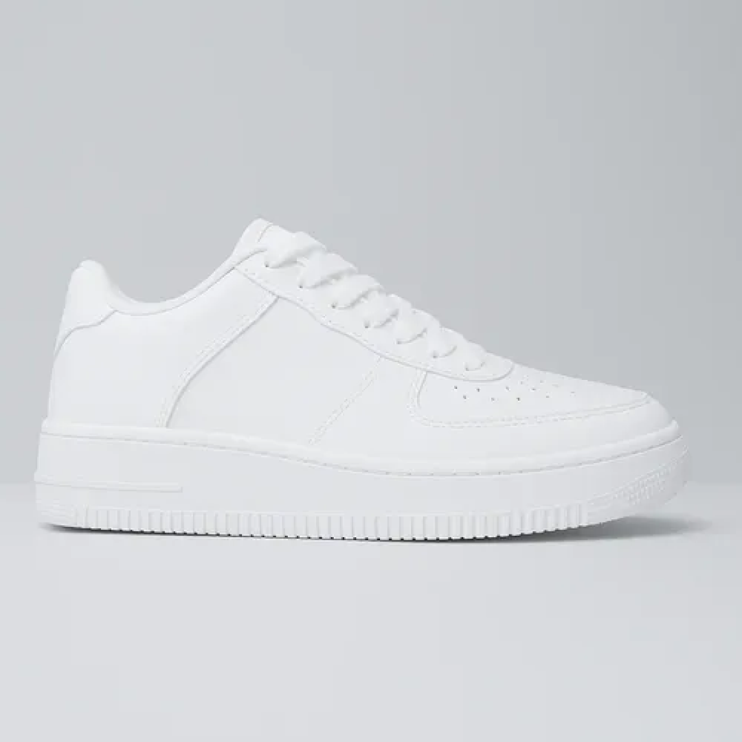 Tênis Casual Branco Masculino Feminino Academ Skate Sneakers