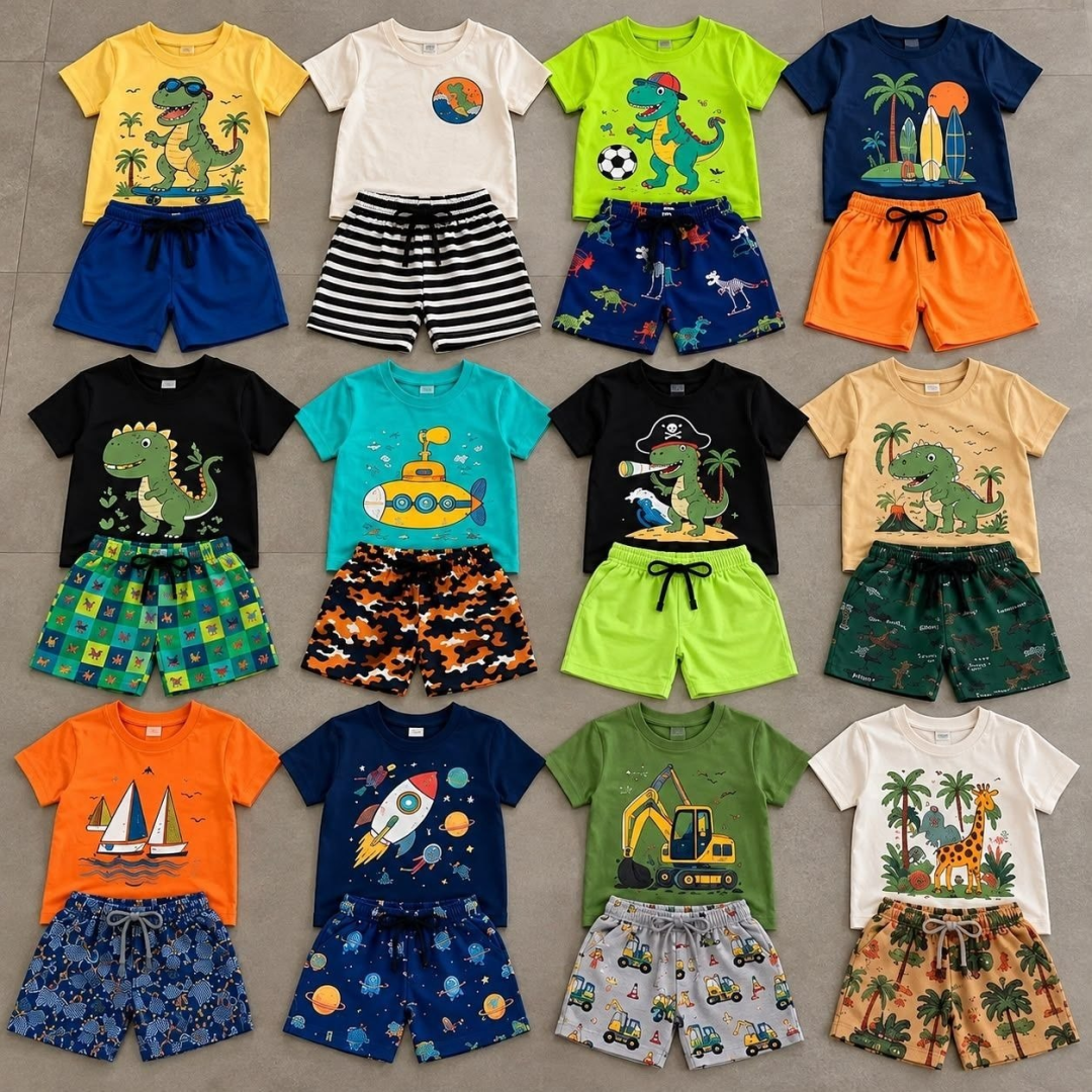 Kit com 6 Peças De Roupa Infantil