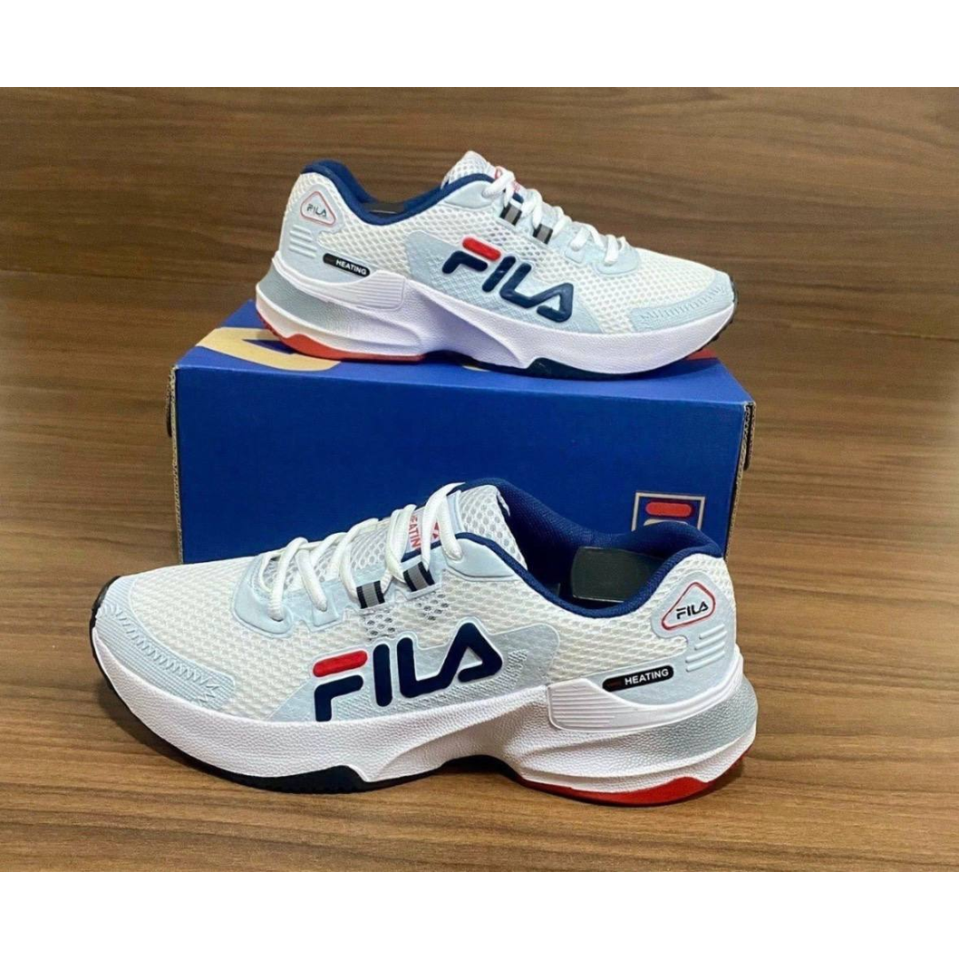 Tênis Fila Heating Masculino Treino Corrida Macio Promoção