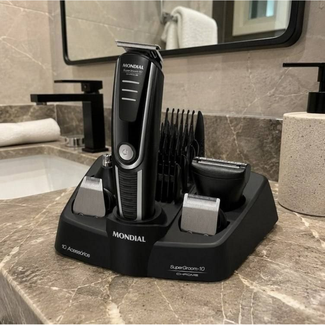 Aparador De Pelos Supergroom-10 Mondial Bivolt Bg-10sdofertas