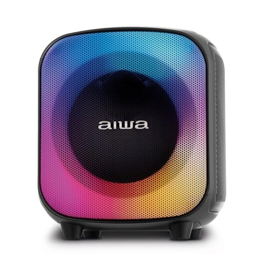 Caixa de Som PartyBox Aiwa Pb-07 Bluetooth 8H Rgb Usb Tws Preto