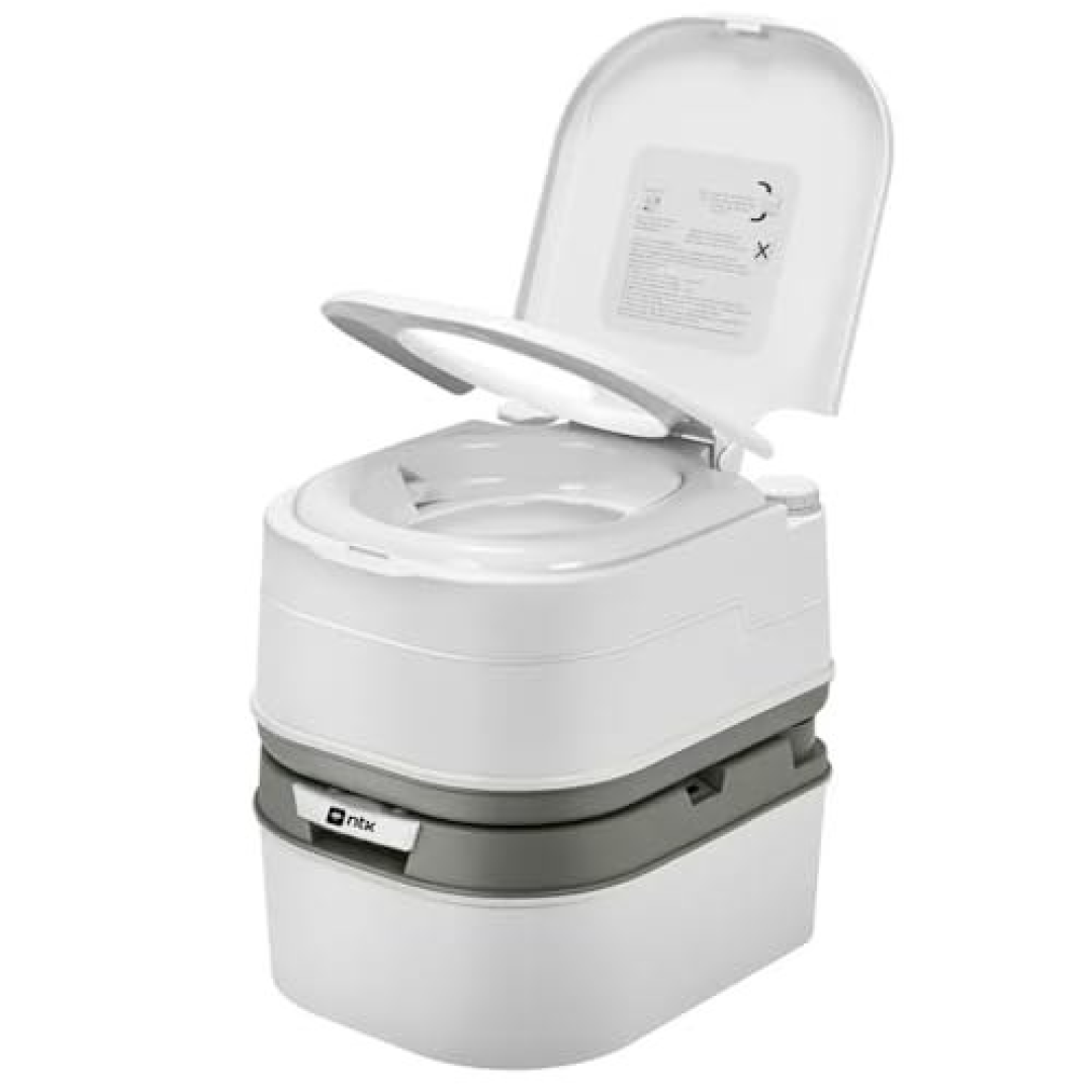 NTK, Banheiro Eco Camp Comfort, Vaso Sanitário Ecológico Portátil para Atividades ao Ar Livre, Motorhome, 24 Litros, com Suporte para Papel Higiênico.