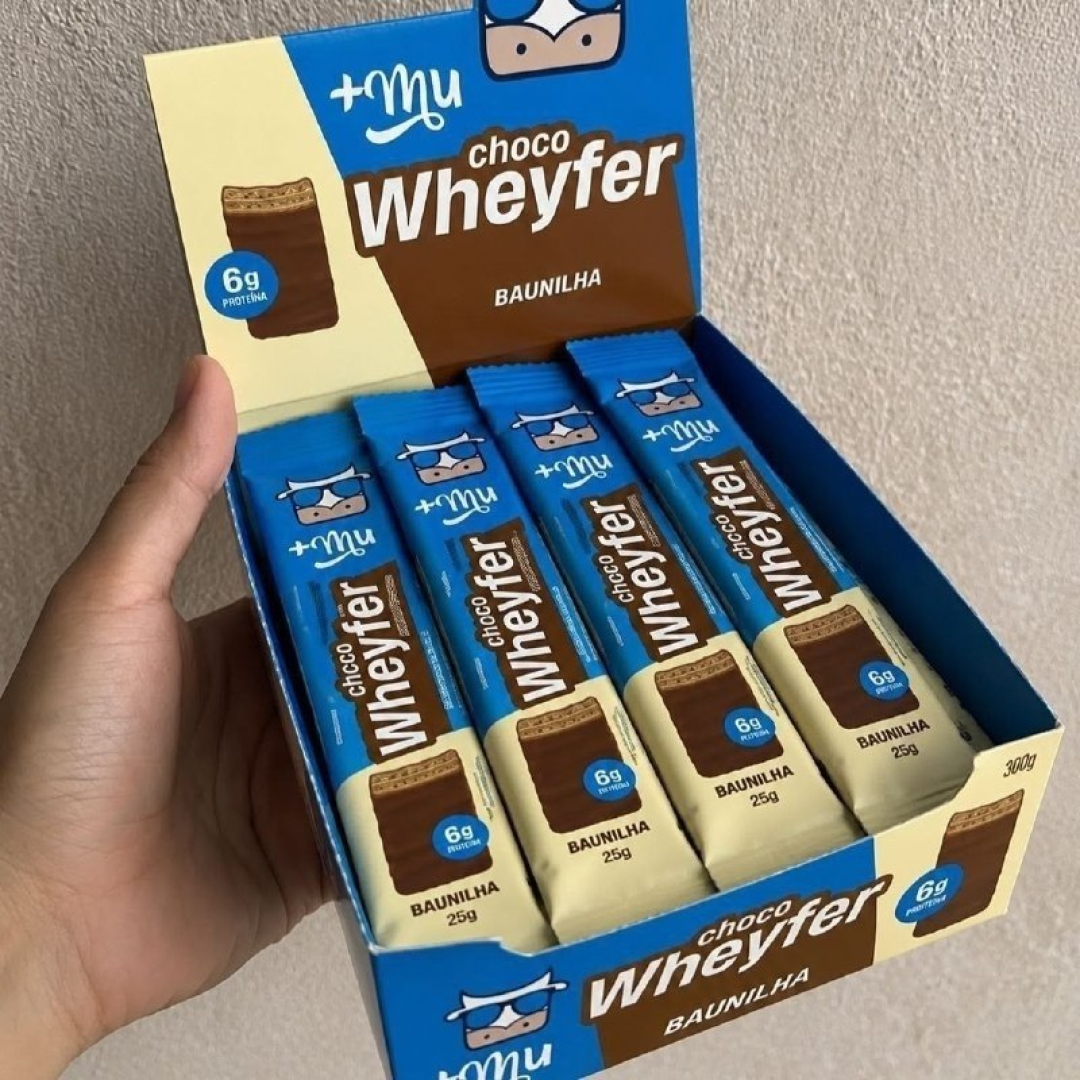Kit com 12 +Mu Chocowheyfer Proteico 300g