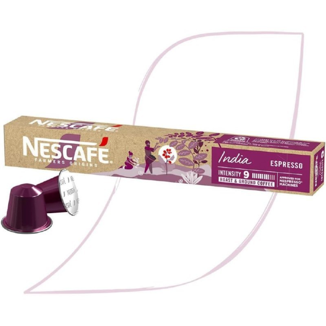 Café em Cápsula Compatível com Nespresso Nescafé Farmers Origins Índia 10 Cápsulas