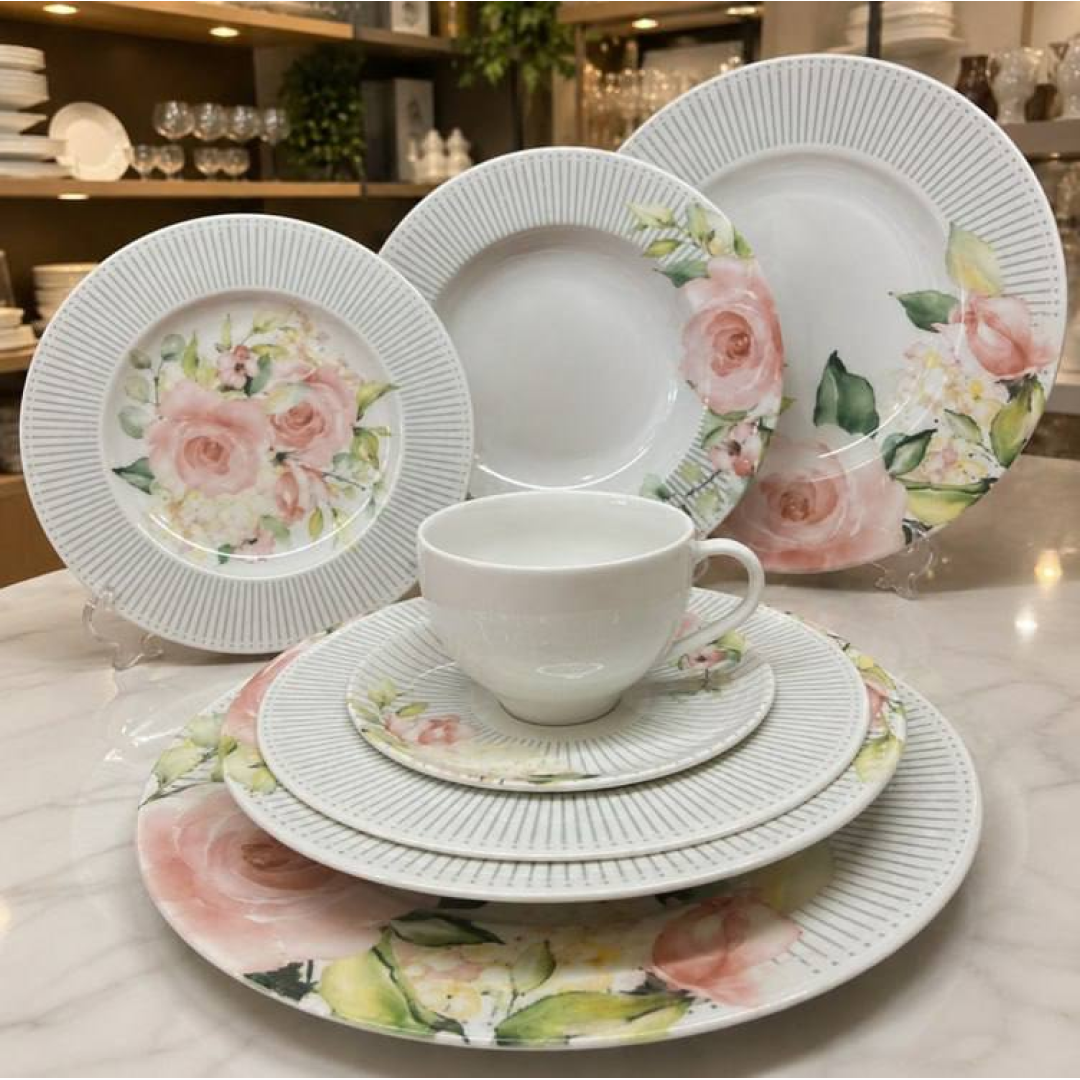 Aparelho De Jantar Tramontina Ornatta 20 Peças Branco