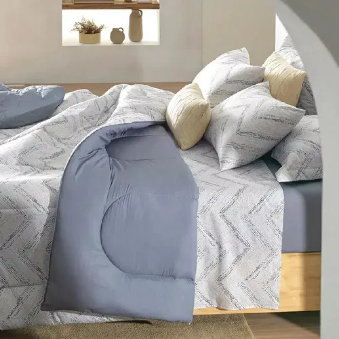 Jogo De Cama Solteiro 100% Algodão 3 Peças Karsten