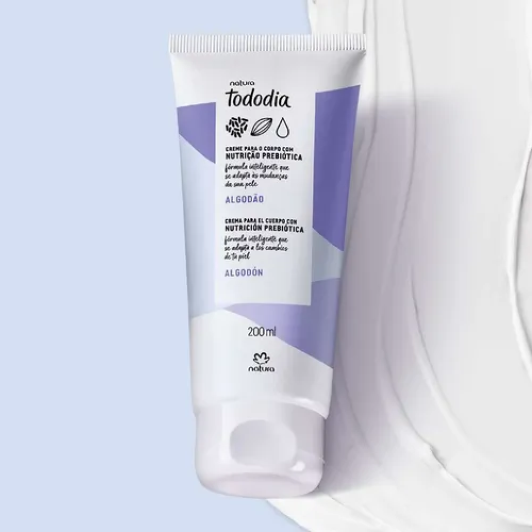 Creme Nutritivo para o Corpo Natura Tododia Algodão 200ml