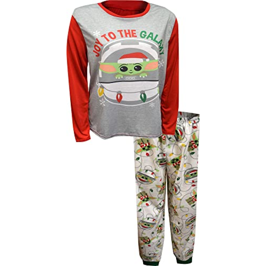 Briefly Stated Pijama feminino Star Wars Mandalorian Joy to the Galaxy Plus Size