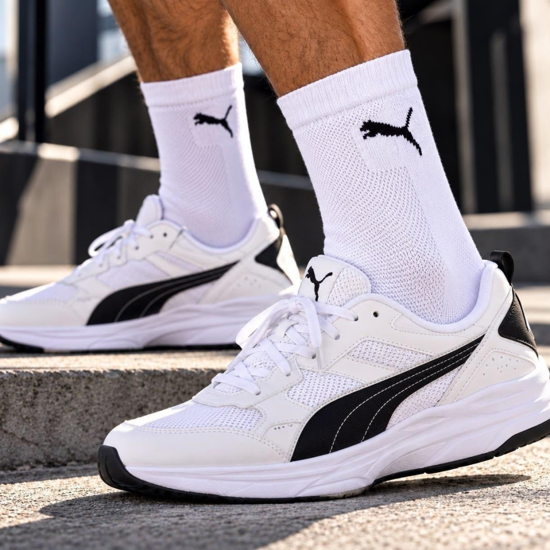 Kit com 6 Pares Meias Puma Cano Médio