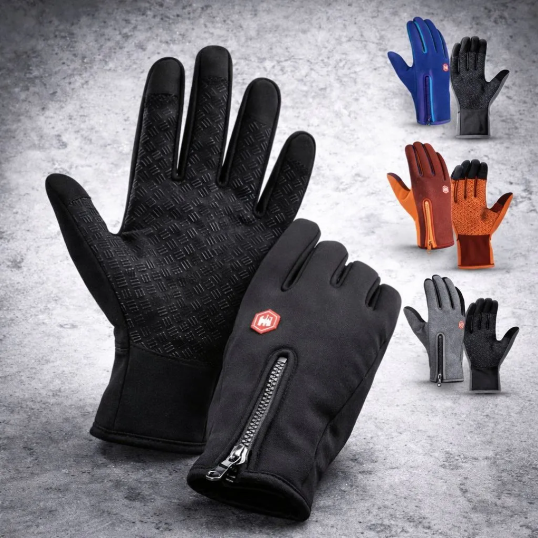 Par Luva Motoqueiro Térmica Impermeável Touch Screen Inverno