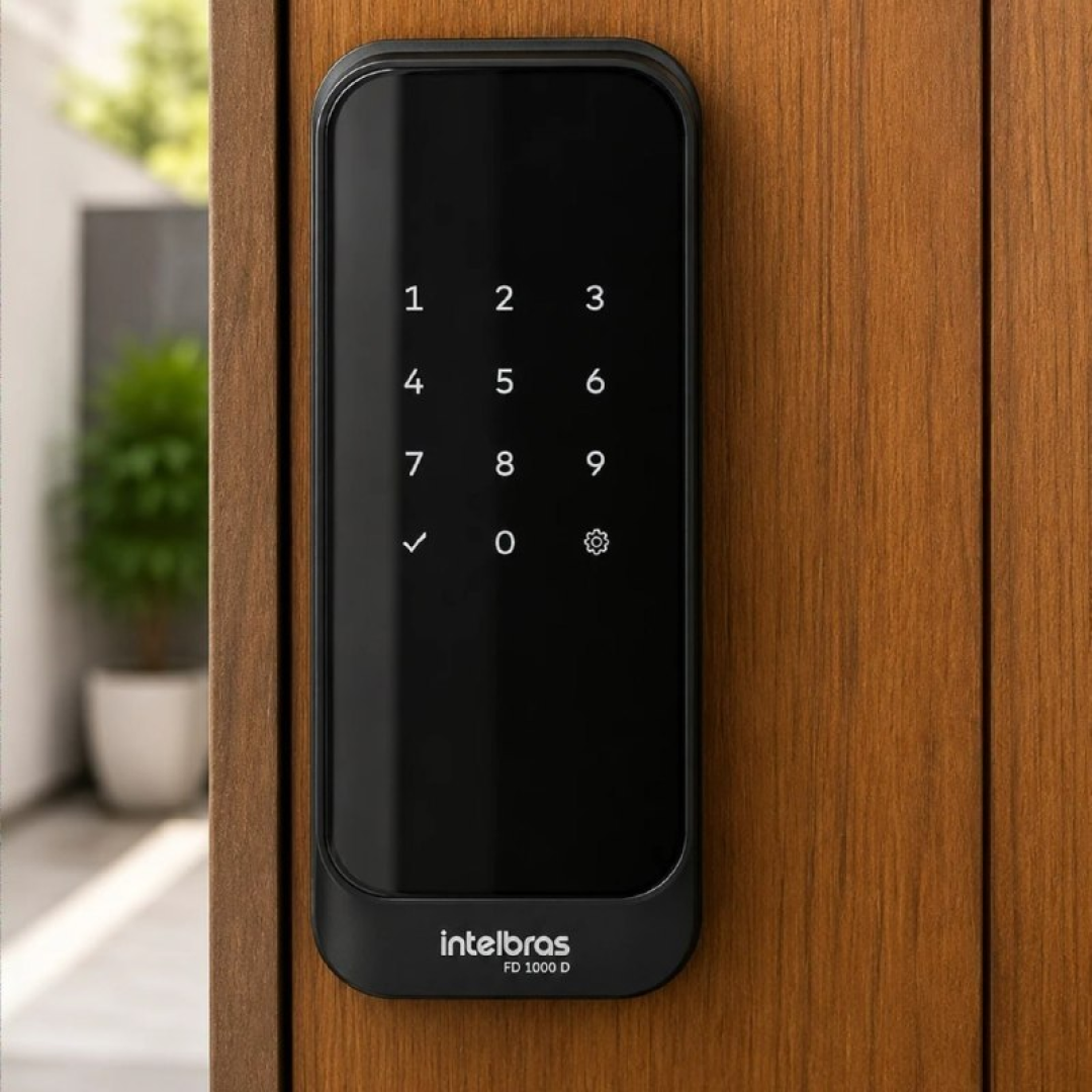 Fechadura Digital de Sobrepor FD 1000 D Preta Intelbras