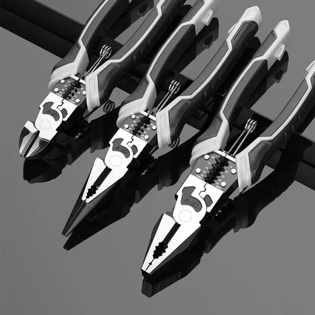 Multifuncional Wire Stripper para Eletricista, Alicates, Ferramenta de Crimpagem, Corte Descascador de fio