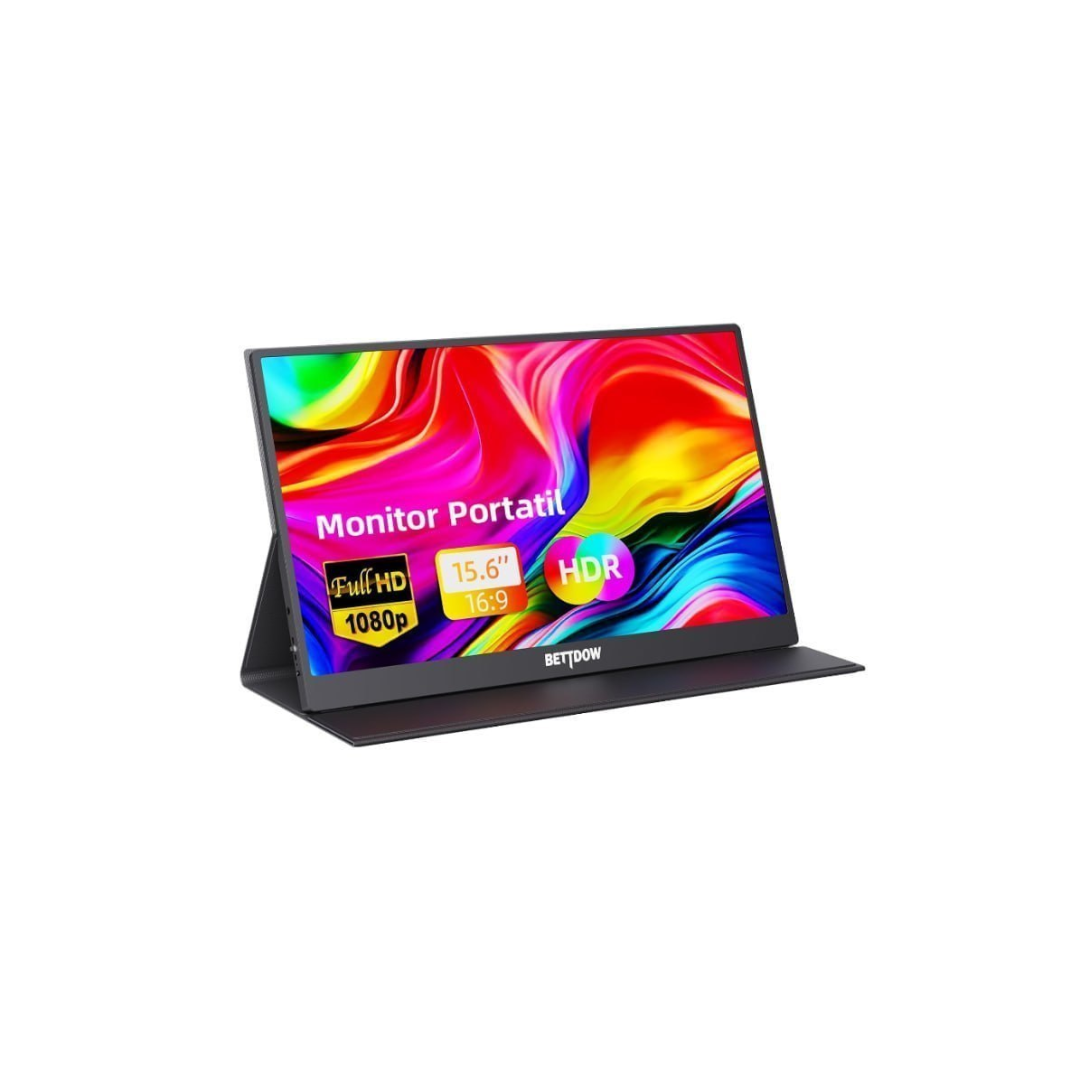 Bettdow Monitor Portátil 15,6" FHD 1080P