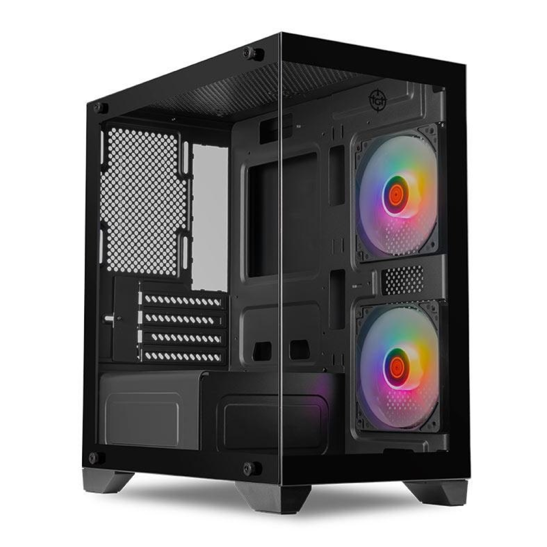 Gabinete Gamer Tgt Gladiator, Rainbow, Mid-Tower, Lateral de Vidro