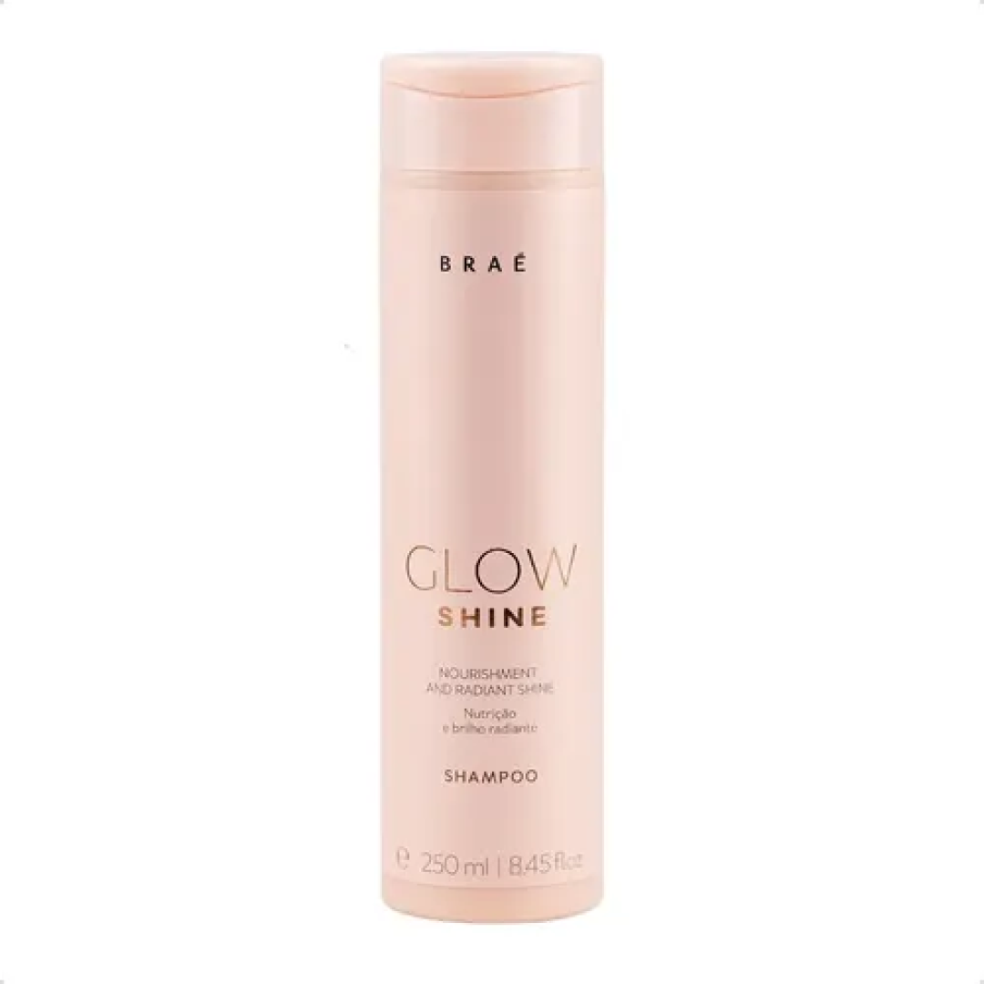 Shampoo Glow Shine Braé 250ml Nutrição E Brilho Radiante