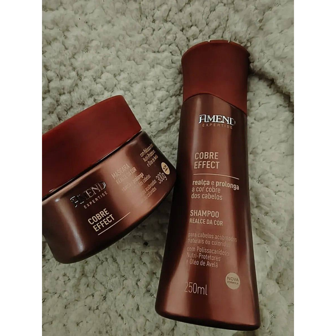 Kit Amend Expertise Cobre Effect: Shampoo e Máscara para Cabelo Acobreado