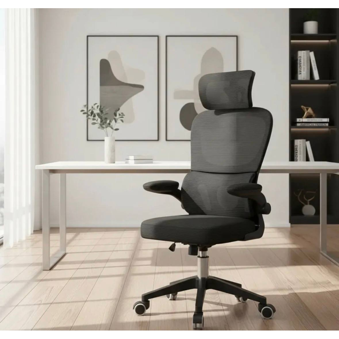 Cadeira Escritório Ergonômica Giratória com Apoio Lombar da Python Fly