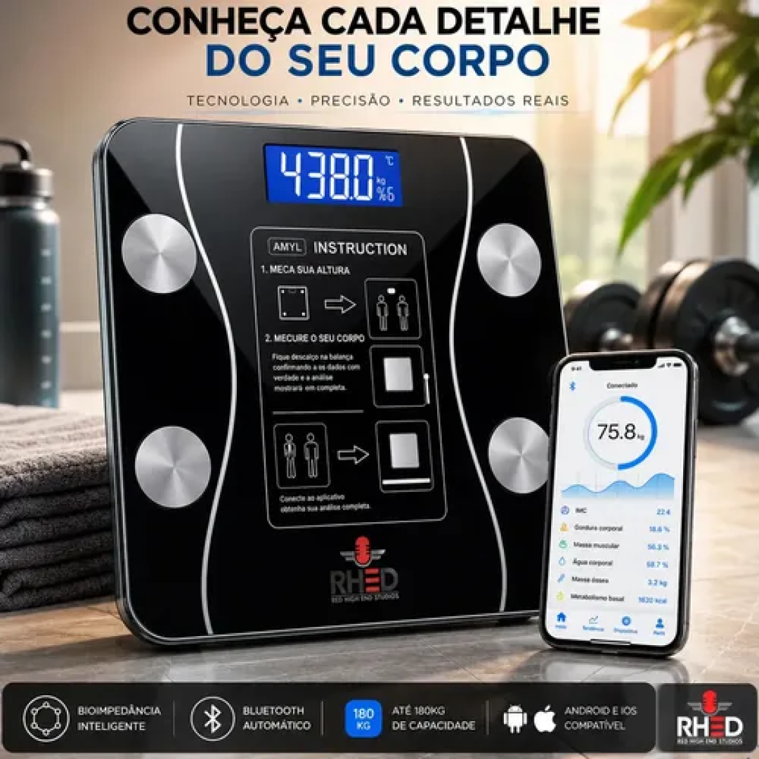 Balança Bioimpedância Digital