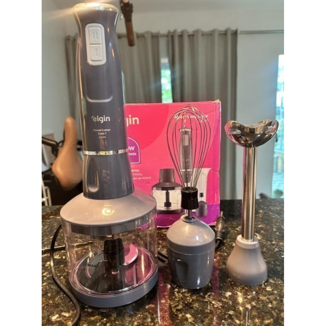Mixer Power Inox 3 Em 1 600w Elgin Lunar 220v