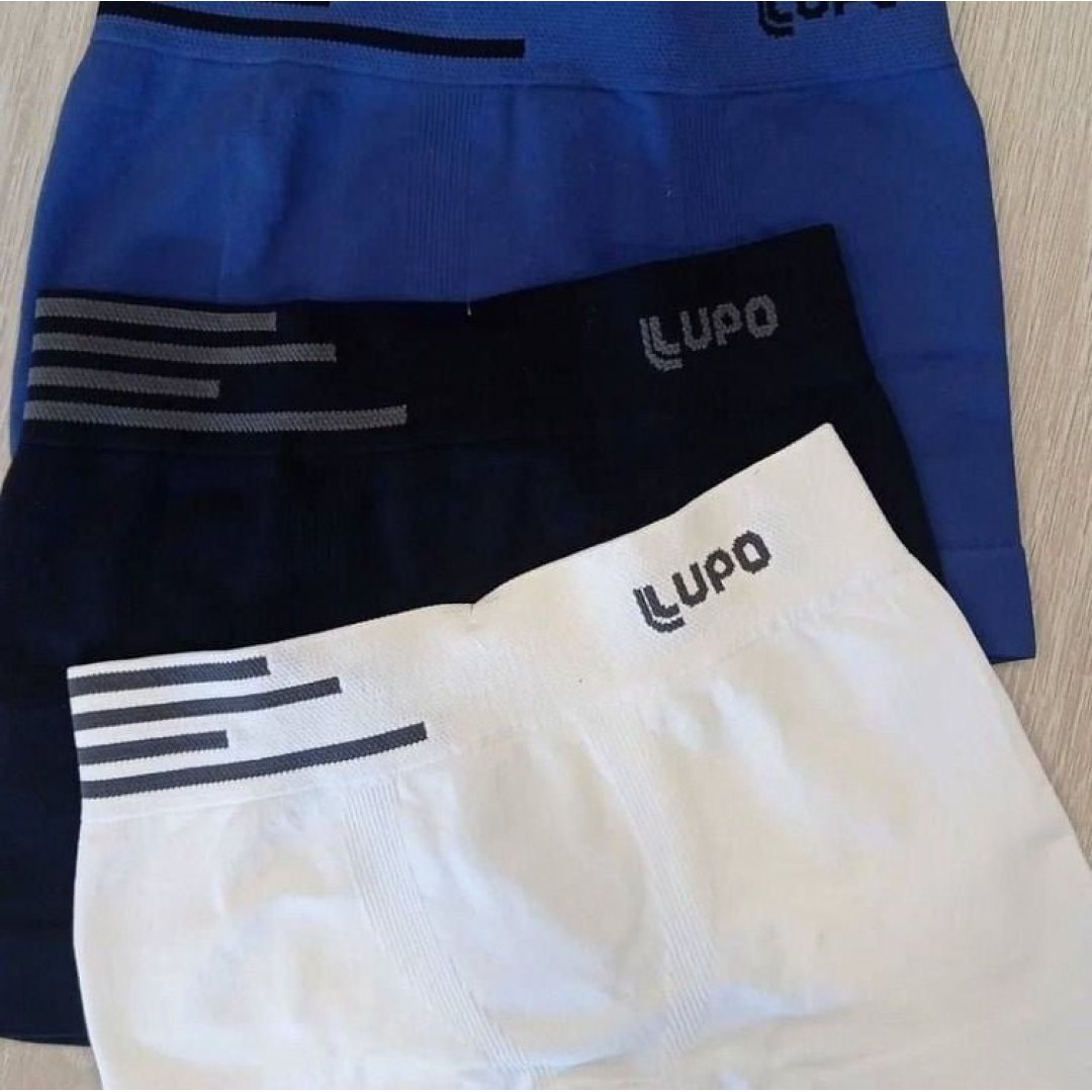 Kit 4 Cuecas Boxer Lupo Microfibra s/ costura