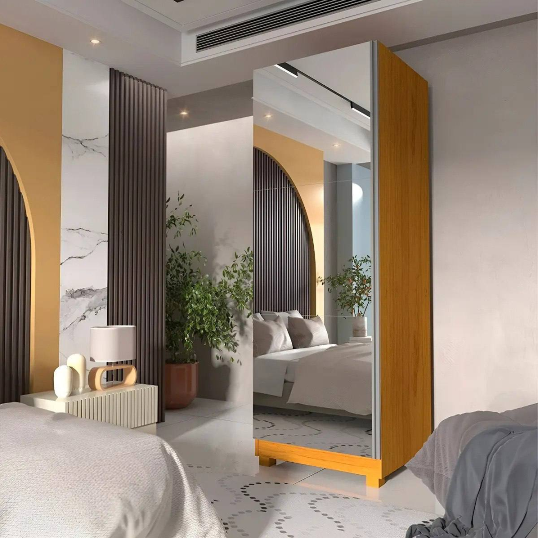 Sapateira 1 Porta Espelhada Gold 100% Mdf Wt