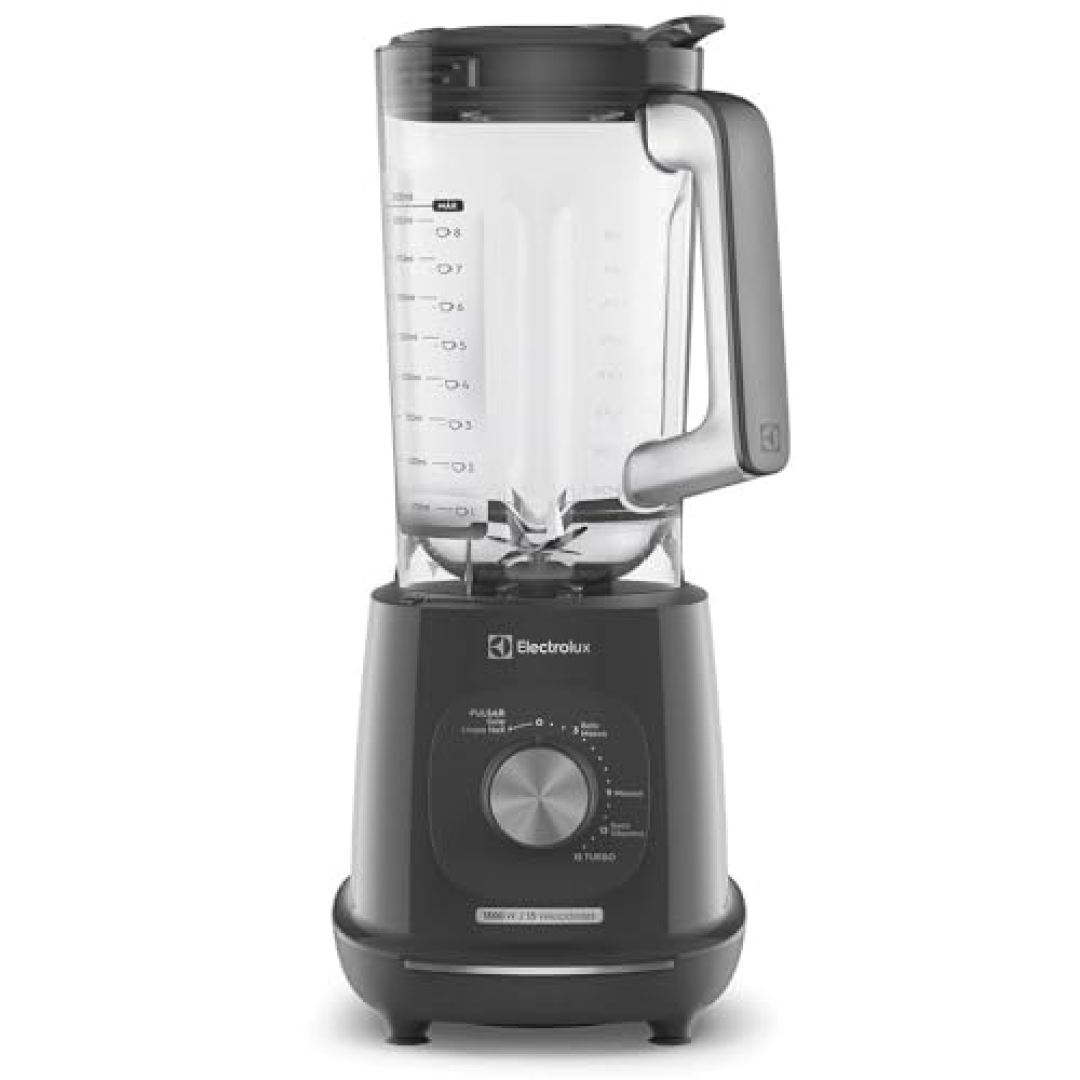 Electrolux Liquidificador 1500W 3,2L Pulsar 3 em 1 15receitas pre-programadas Efficient com TriForce 15 Velocidades Cinza EBL1500 127v