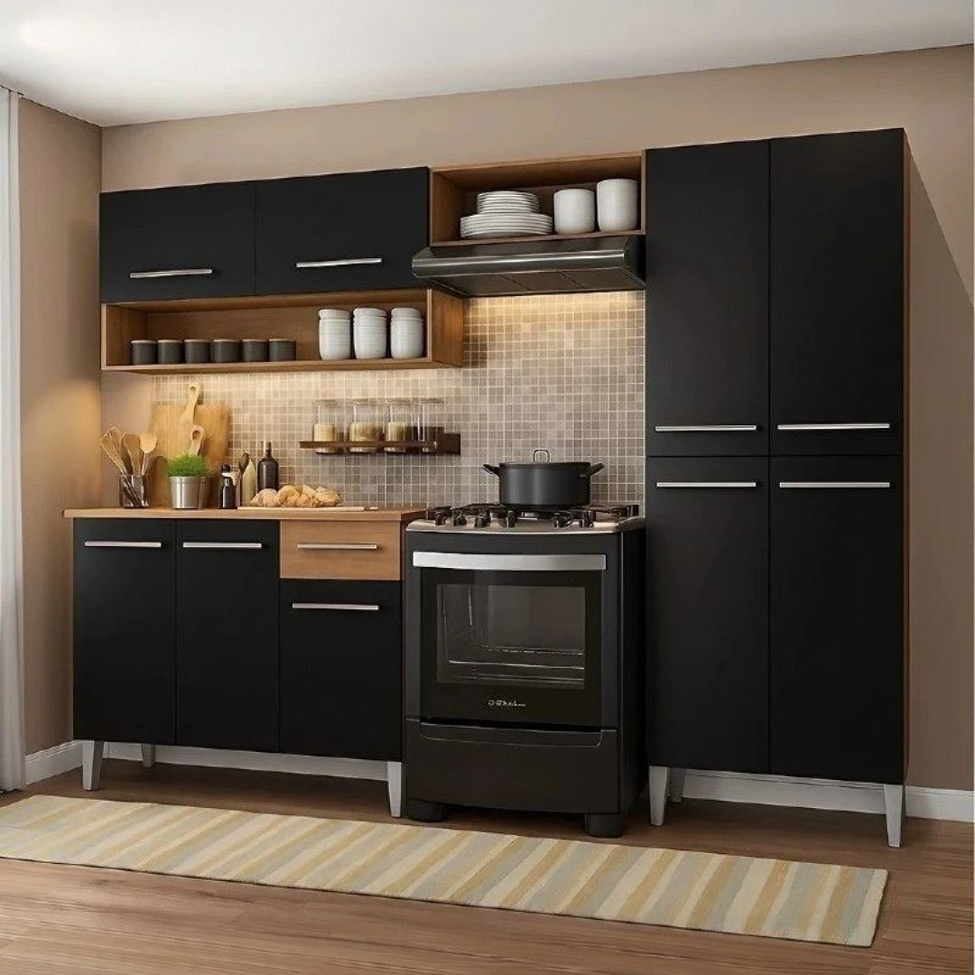 Armário de Cozinha Modulada Completa Emilly Pop