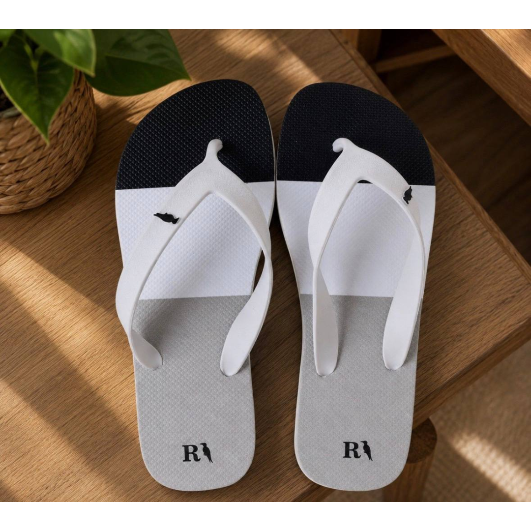 Chinelo Masculino Reserva Brasileira Casual Leve Confortável Cinza Preto Branco 41/42
