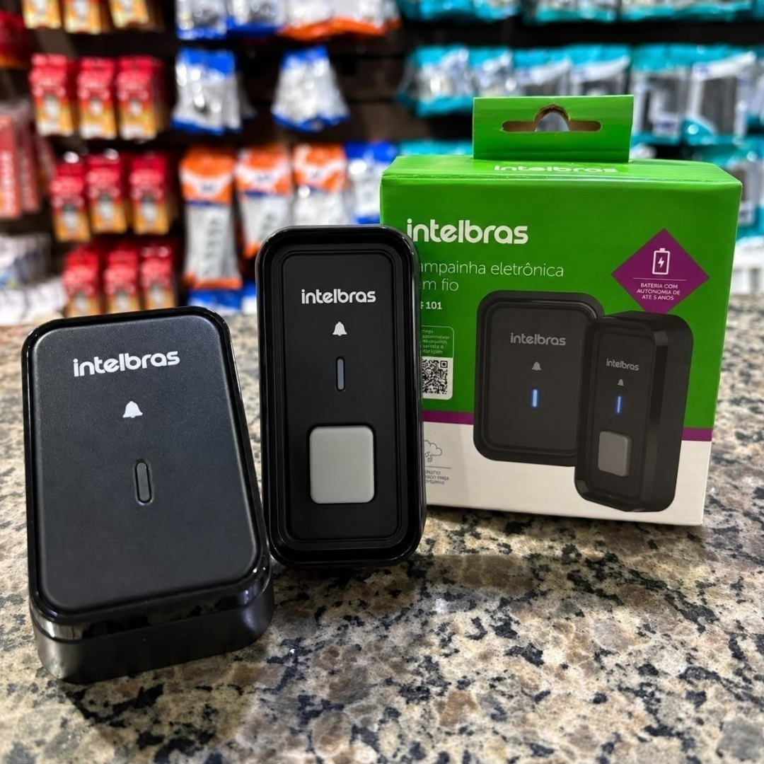 Campainha Sem Fio Intelbras Cib 101s Com Bateria