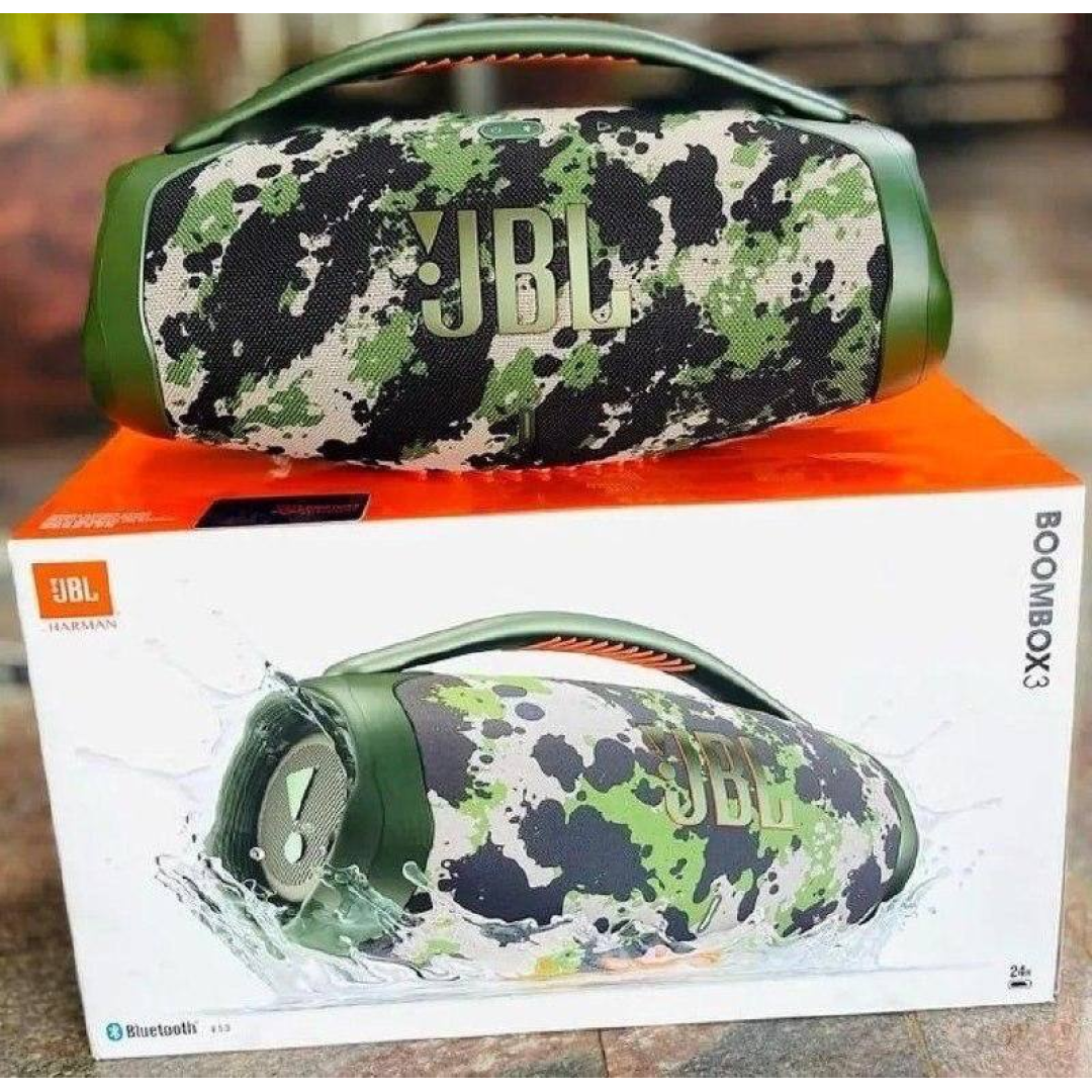 Caixa De Som Jbl Boombox 3, Bluetooth, Portátil, Cor Squad Verde 220v