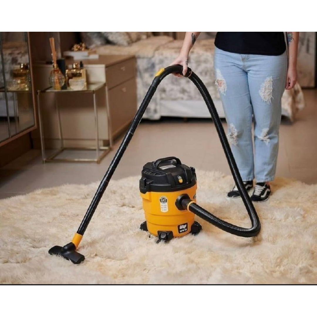 WAP Aspirador de Pó e Água GTW 10, Compacto, 10 Litros, com Mangueira de 1,5 Metros, Filtro Lavável, 140mbar 1400W 127V