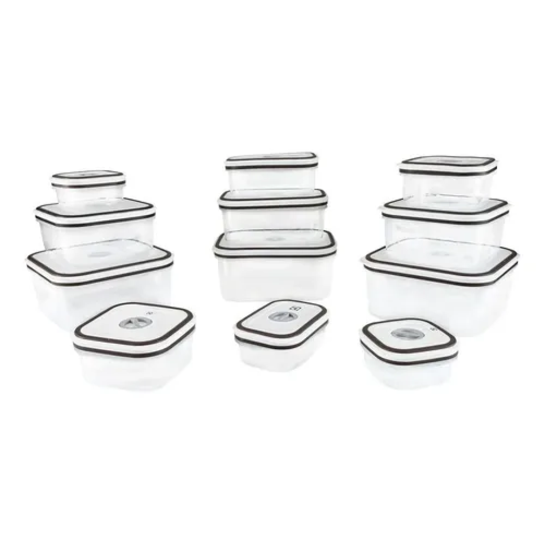 Kit com 12 Potes Herméticos Electrolux
