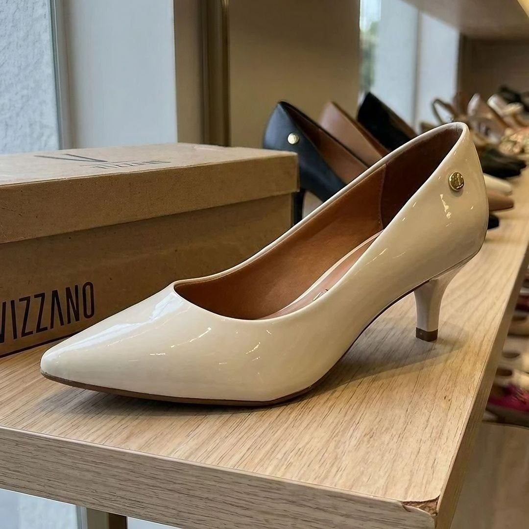 Scarpin Vizzano Salto Alto Elegante Conforto Macio Feminino