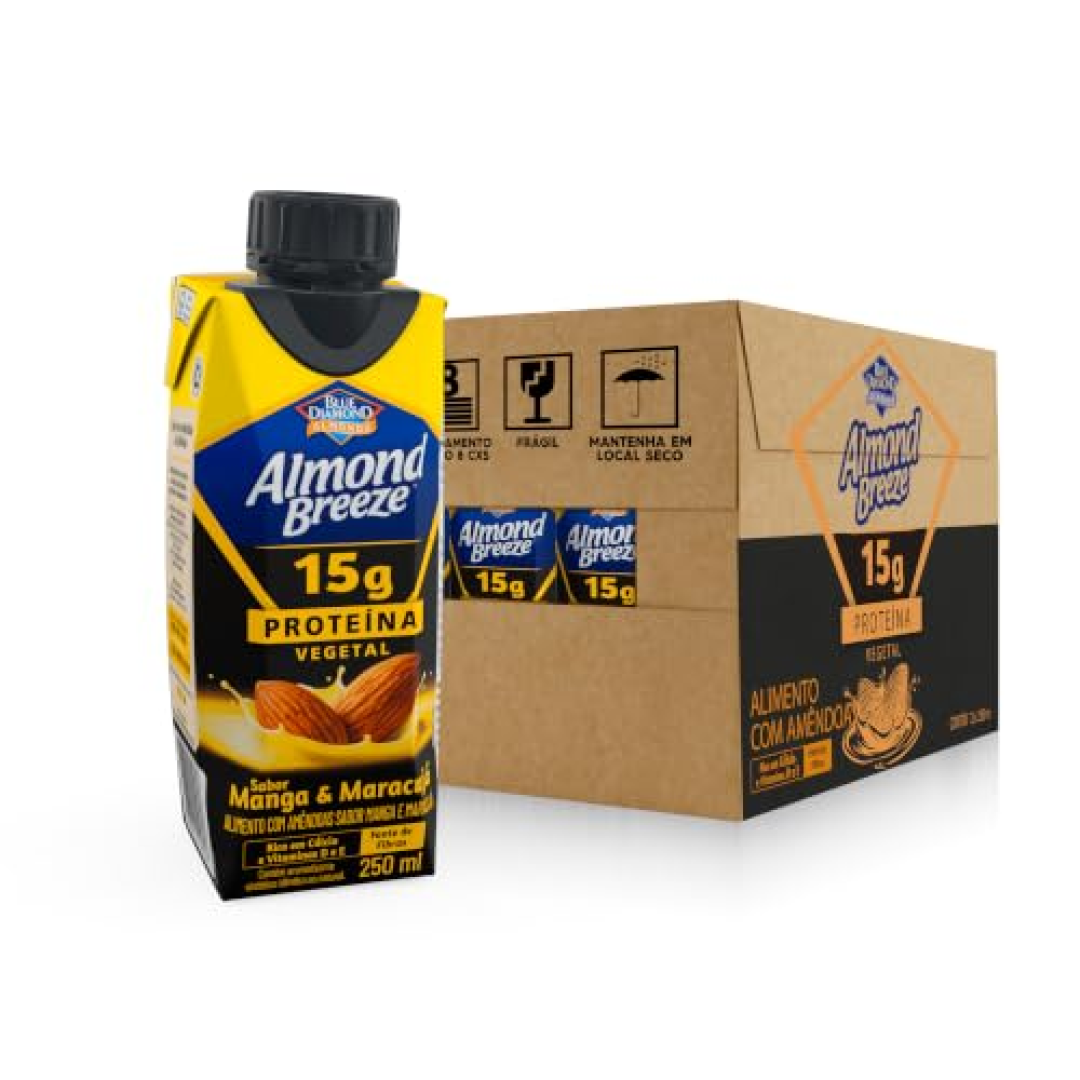 Almond Breeze Bebida Proteica 15g de Proteínas 12 Unidades de 250ml