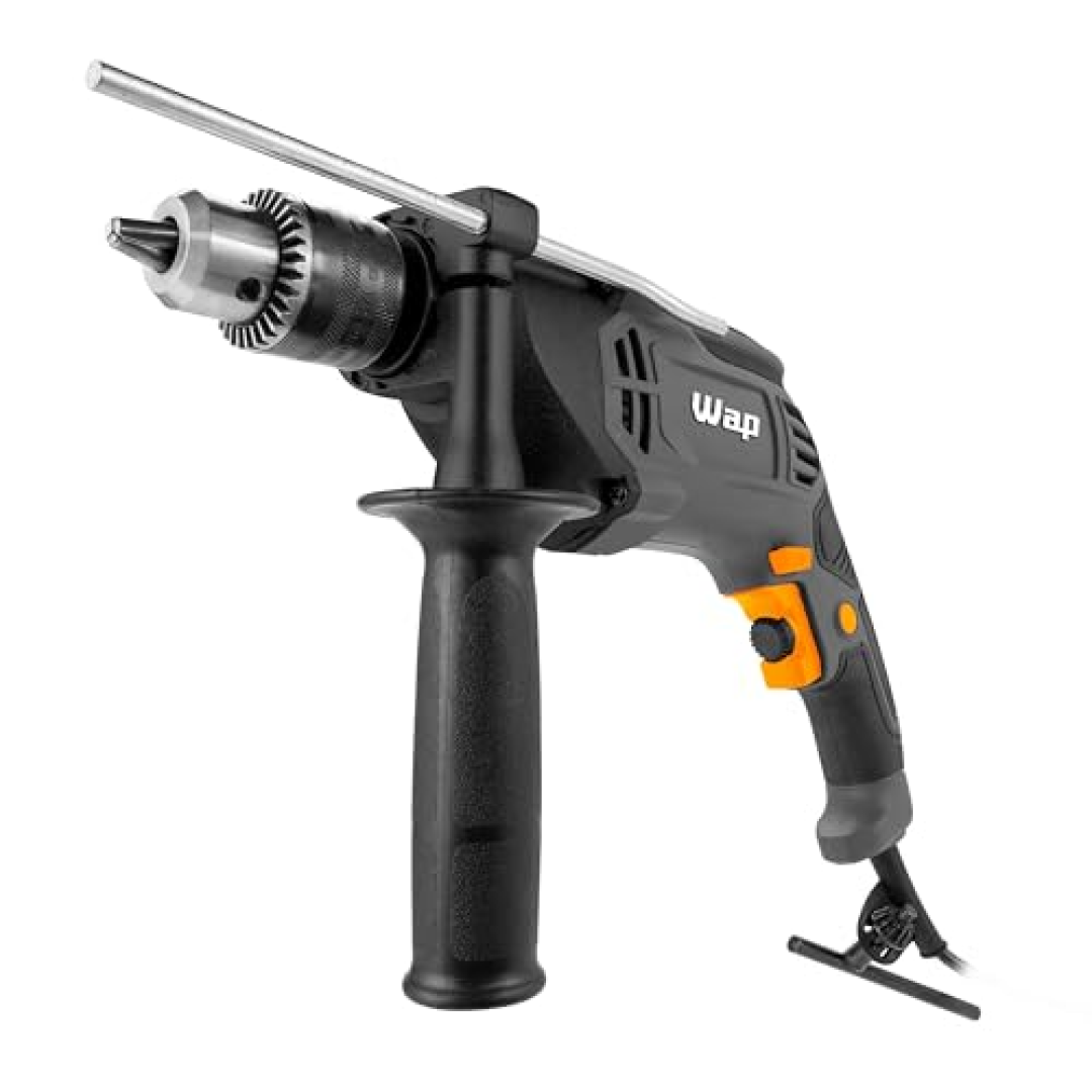 WAP Furadeira Parafusaderia de Impacto WF 1000FE 1/2" com Seletor de Velocidade e Limitador de Profundidade 22Nm 1000W 127V
