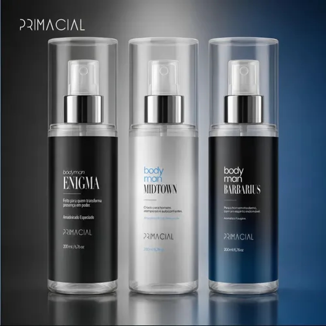 Kit Body Splash Barbarius + Enigma + Midtown 200ml