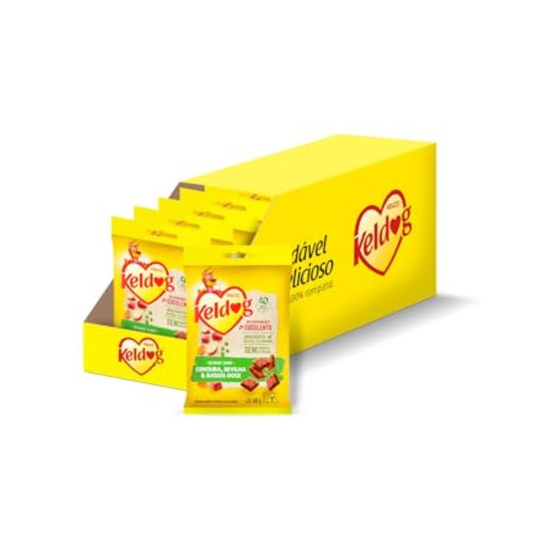 Pack de Bifinho Keldog Cenoura, Ervilha e Batata Doce 60g - 20 unidades — No Programe e Poupe