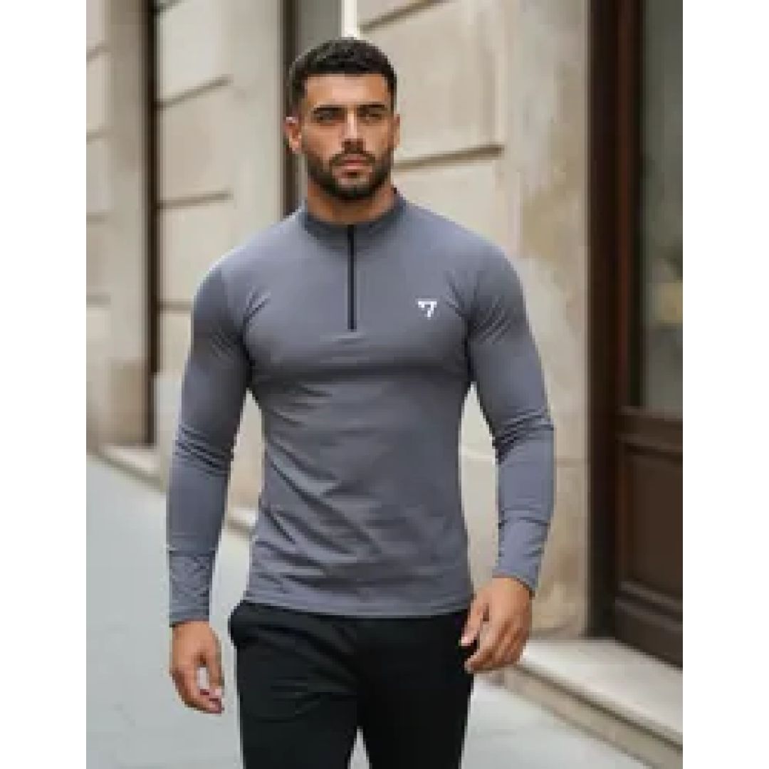 Camisa Térmica Manga Longa Com Zíper